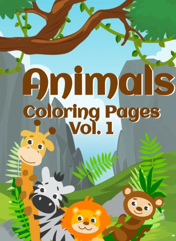 Animal Coloring Pages Vol. 1 cover
