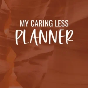 Care Less Planner cover