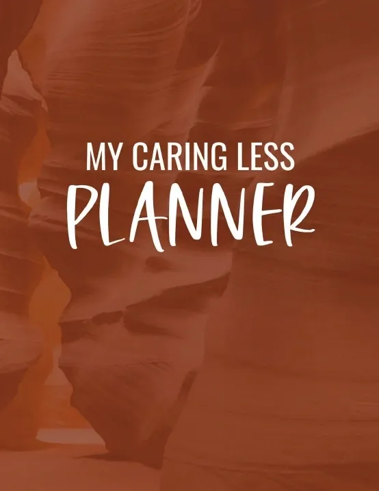 Care Less Planner cover