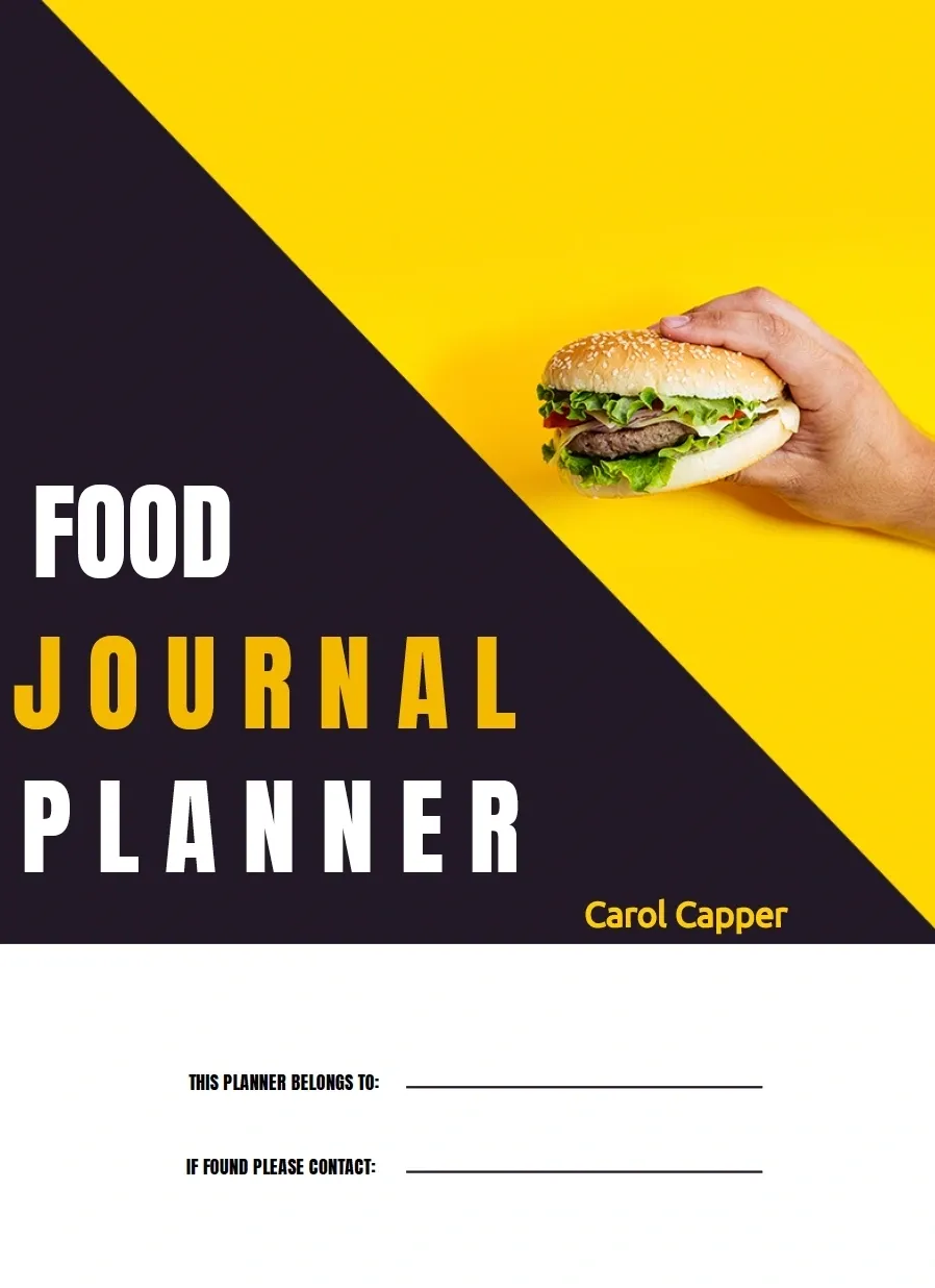Food Journal Planner cover