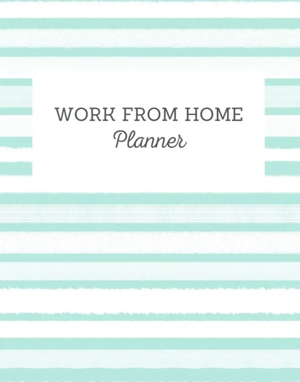 Work From Home Planner cover